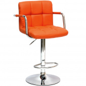 Барный стул БАРНЕО КРЮГЕР барное кресло Barneo N 69 Kruger Arm  кожа, цвет на выбор