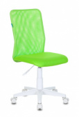 Кресло детское KD / КД 9 Бюрократ белый пластик, спинка сетка, цвет на выбор
