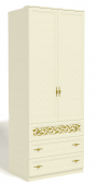 Шкаф двухдверный для одежды с 3 ящиками Ливадия Л 2, Заречье Л2 (штанга, 1 полка), 89 см