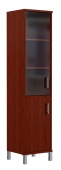 Шкаф пенал со стеклом тонированным и глухой дверью BORN Борн В 431.5, цвет на выбор, 47*43см