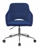 Кресло дизайнерское CH 380 SL  Бюрократ, ткань велюр, цвет на выбор