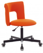 Кресло современного дизайна KF 1M  Бюрократ, ткань, оранжевый