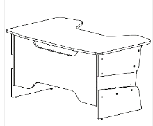 Стол для компьютера для геймеров SKILL STG 1390 металлик / компьютерный стол СКИЛЛ