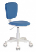 Кресло детское компьютерное Бюрократ CH W 204 NX белый пластик синий