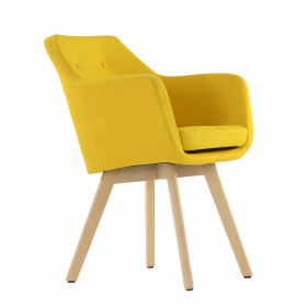 Кресло интерьерное дизайнерское БАРНЕО Barneo K 100 каркас дерево. Цвет на выбор 