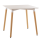 Стол интерьерный квадратный обеденный БАРНЕО Т9  Barneo T 9 / DOBRIN SERRA  кухонный на деревянных ножках, 80*80 см