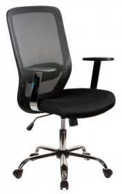 Кресло компьютерное Бюрократ CH 899 SL эргономичное, хром, спинка сетка
