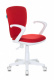 Кресло детское с подлокотниками  KD / КД 10 W AXSN Бюрократ, белый пластик, цвет на выбор