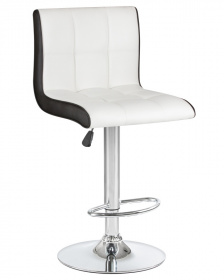 Барный стул DOBRIN CANDY LM 5006 кожа бело-черный