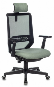 Кресло руководителя EXPERT Бюрократ Эксперт, компьютерное, сетка, зеленый