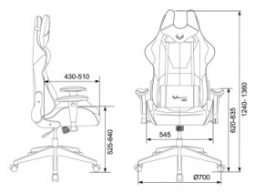 Кресло игровое компьютерное VIKING Викинг 5 AERO до 150 кг, game, иск. кожа, белый