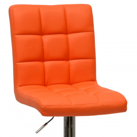 Барный стул БАРНЕО КРЮГЕР Barneo N 48 Kruger кожа, оранжевый