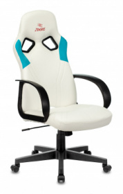 Кресло игровое Бюрократ VIKING ZOMBIE RUNNER / Викинг ЗОМБИ руннер для геймеров game, ткань, белый