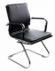 Кресло конференц Бюрократ CH 993 low V на полозьях с низкой спинкой