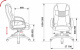 Кресло компьютерное CH 839 ПЕГАС Бюрократ экокожа, черный