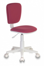 Кресло детское компьютерное Бюрократ CH W 204 NX белый пластик розовый