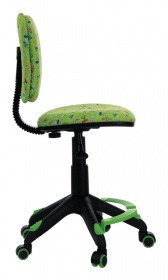 Кресло детское с подставкой для ног Бюрократ CH 204 F жираф,  кактусики