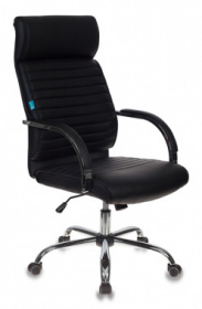 Кресло руководителя Т- 8010 N компьютерное Бюрократ, кожа, цвет на выбор