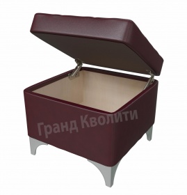 Банкетка - пуфик с нишей для хранения ЖОЗЕФИНА-2,  ГК 6-5113, беж/корич/кофейн.