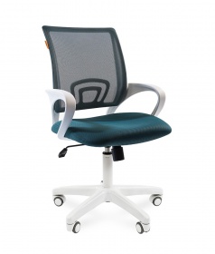 Компьютерное кресло CHAIRMAN СН 696 White белый пластик цвет на выбор