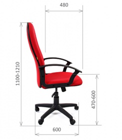 Кресло CHAIRMAN 289 компьютерное офисное ткань, цвет на выбор