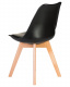 Стул интерьерный  Джерри (сиденье подушка) Jerry LMZL PP 635 tulip style на деревянных ножках, черный