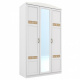 Шкаф для одежды  с зеркалом Гардероб 3-х дверный КЛАУДИ  КД10, Заречье КД 10, 132*58*233 см