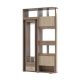 Шкаф перегородка ВЕРТА для зонирования зоны прихожей ГК 2-3507 и 2-3508, размер 161*45*220 см 