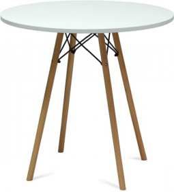 Стол интерьерный круглый обеденный БАРНЕО Т8 Barneo T 8, кухонный на деревянных ножках, D-100 см, Eames style