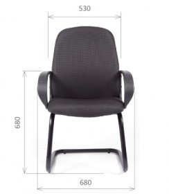 Кресло CHAIRMAN 279 КЗ V офисное конференц на полозьях эко кожа