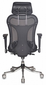 Кресло компьютерное руководителя Бюрократ CH 999 ASX , сетка, черный