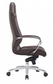 Кресло руководителя Бюрократ AURA Аура кожа в современном дизайне, цвет на выбор: черный, коричневый