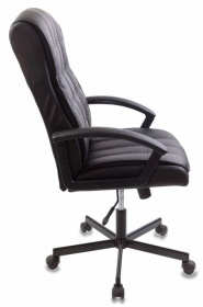Кресло руководителя Бюрократ CH 823 AXSN мягкая кожа элегантный дизайн, черный