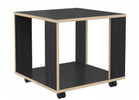 Журнальный стол Coffee СТ 550 квадратный на колесиках, 50*50см