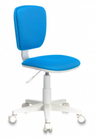 Кресло детское компьютерное Бюрократ CH W 204 NX белый пластик голубой