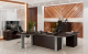 Кабинет руководителя DIONI Диони комплект 5 офисная мебель в светлом или темном цвете