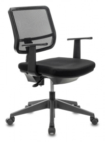 Кресло компьютерное CH 535 бюджетное Бюрократ, спинка сетка, черный
