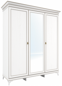 Шкаф для одежды Гардероб с зеркалом три двери Агата АТ 2, Заречье АТ2, 189*63*219 см