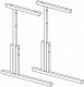 Парта школьная / Стол ученический ЛИЦЕЙ одноместный с закругленными углами, регулируемый по высоте 5-7, с крючками