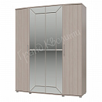 Шкаф 4х дверный с зеркалом Гардероб АМЕЛИ ГК 	4-5200, длина 180 см, цвет на выбор