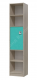 Шкаф стеллаж с дверкой СИТИ ГК 6-9413, узкий длина 41 см