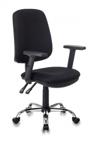 Кресло офисное Бюрократ T 620 SL эргономичное хром, черный