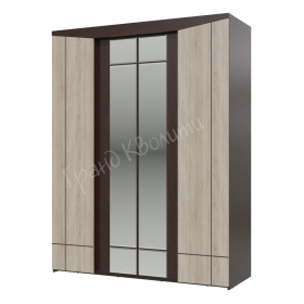 Шкаф 4х дверный с зеркалами Гардероб ПАРМА ГК 4-4816, длина 170 см