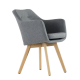 Кресло интерьерное дизайнерское БАРНЕО Barneo K 100 каркас дерево. Цвет на выбор 