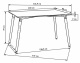 Стол прямоугольный кухонный LMZL TD04 на деревянных ножках 120*80