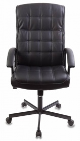 Кресло руководителя Бюрократ CH 823 AXSN мягкая кожа элегантный дизайн, черный